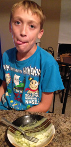 My son loves avocado pesto pasta