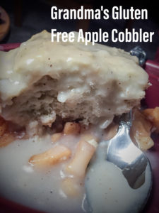 Grandma's gluten-free apple cobbler recipe
