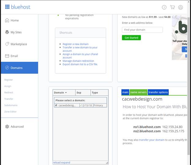 move wordpress site from godaddy to bluehost