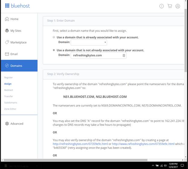 transfer from godaddy to bluehost