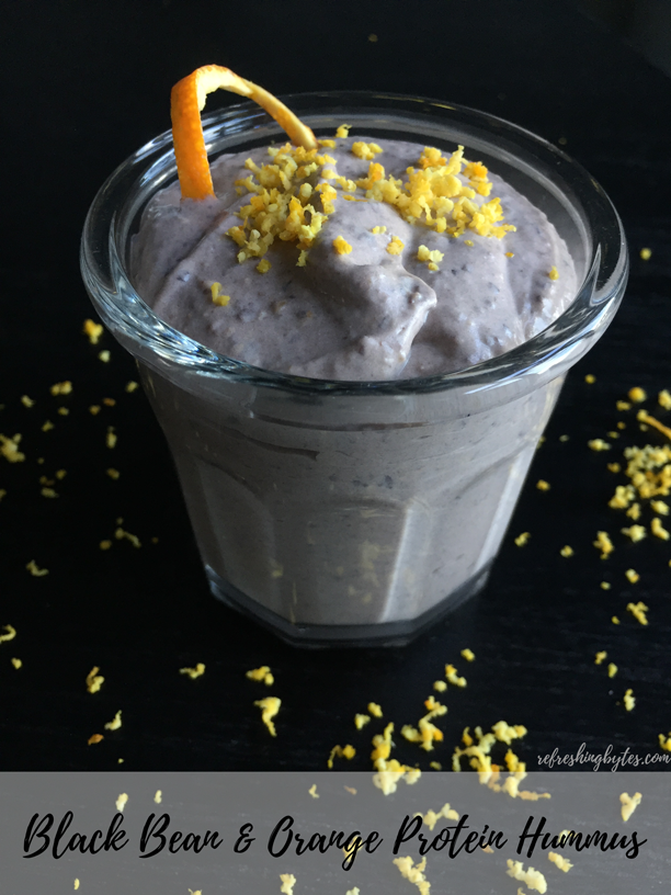 Black Bean and Orange Protein Hummus