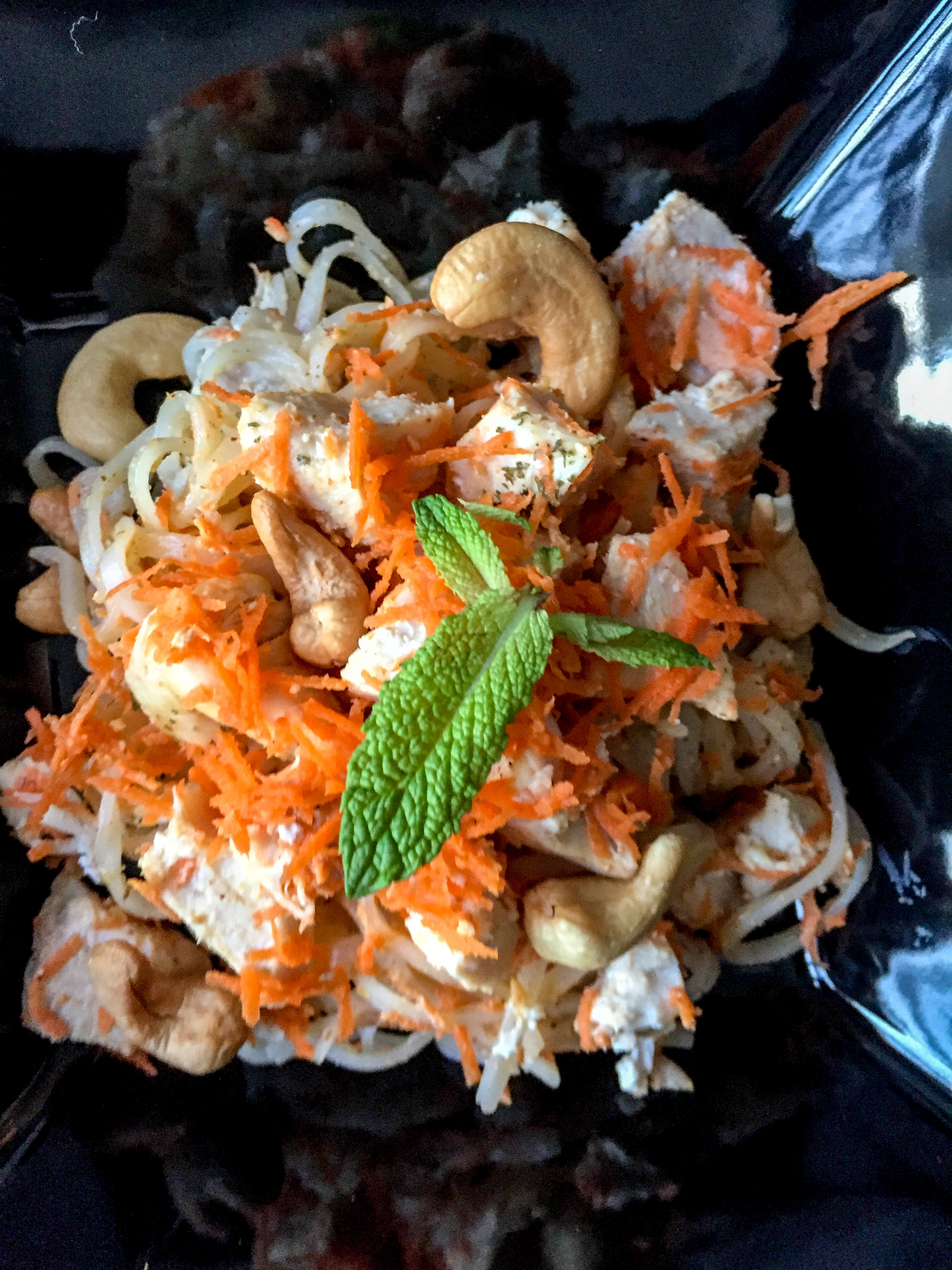 coconut cashew rice noodles