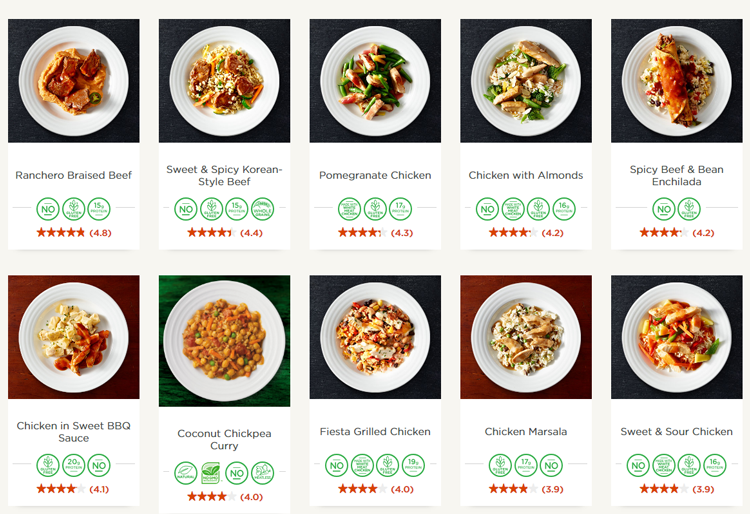 Lean cuisine gluten free frozen meals